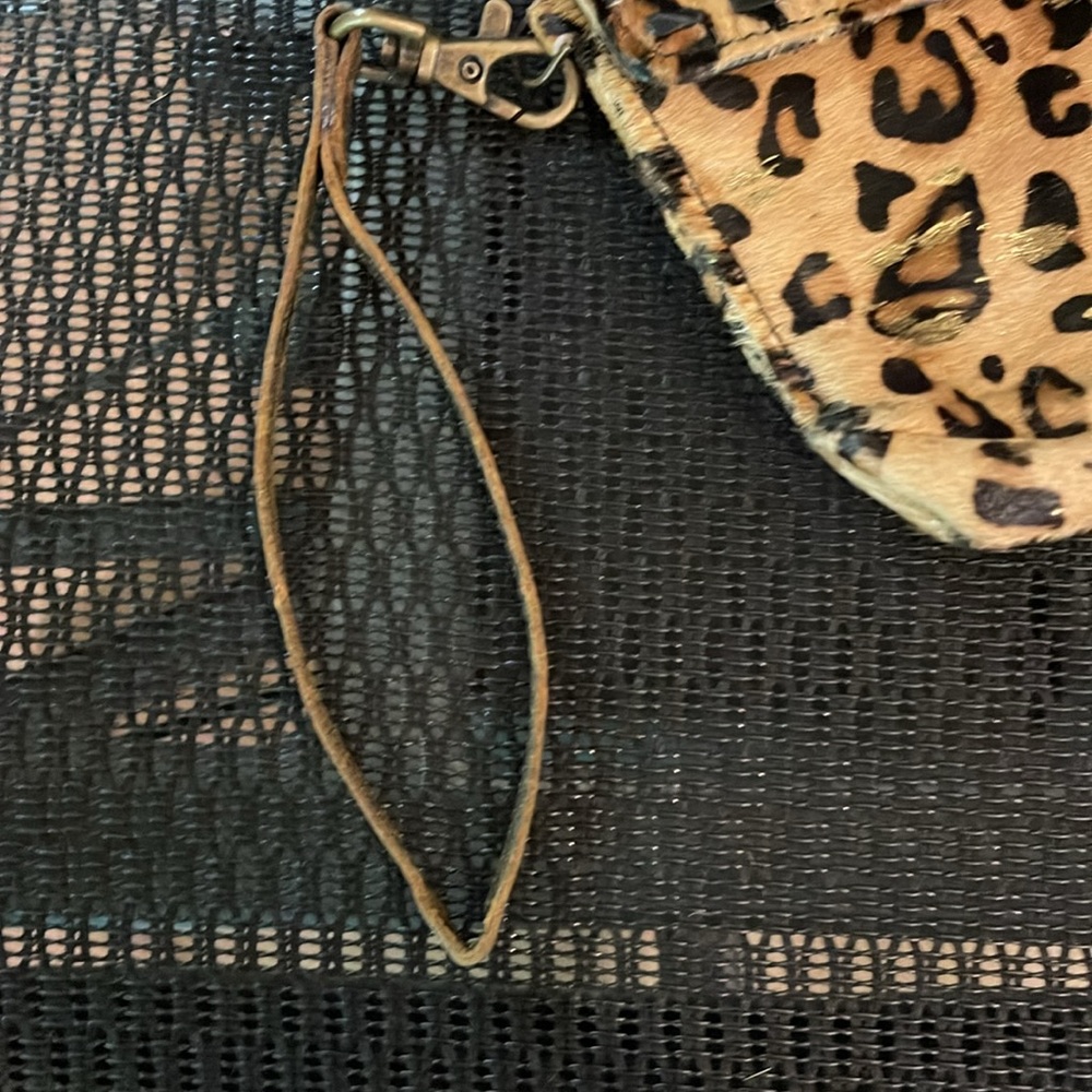 🌟 Myra Bag Golden Confetti Wallet NWT Hair on Hide Leather - Picture 8 of 9